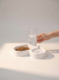 Luxury Automatic Pet Water Fountain Bowl — Premium 2-in-1 Feeding & Drinking Dispenser for Dogs & Cats